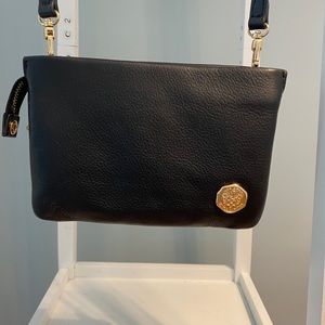 Vince Camuto black leather crossbody bag